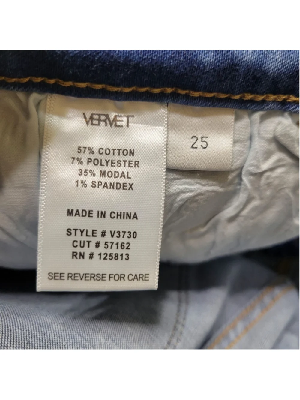 VERVET Alison Women's Mid-Rise Flare Blue Jeans Size 25 NWT Waist 25 Inseam 27